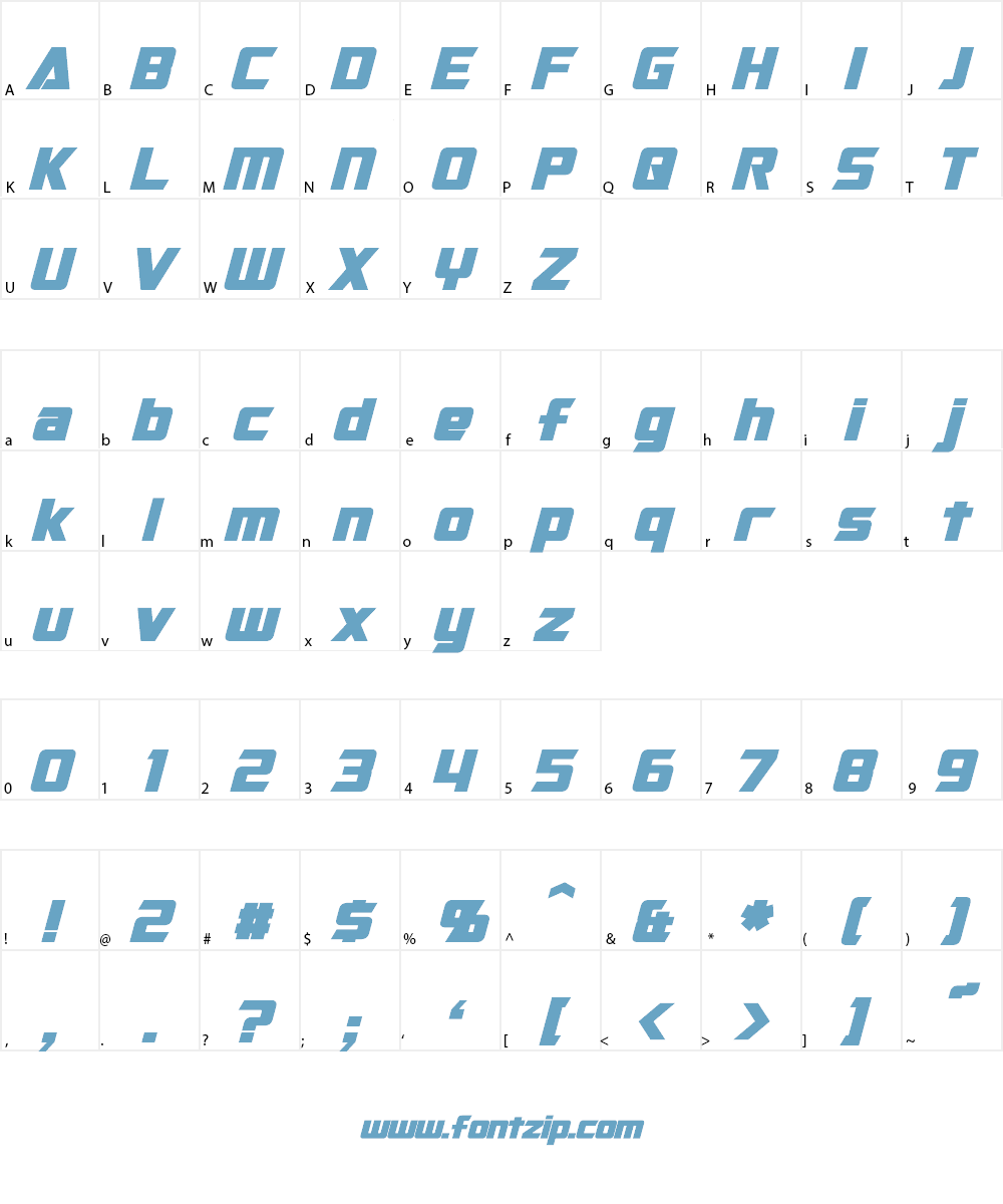 Cybertron Font Character